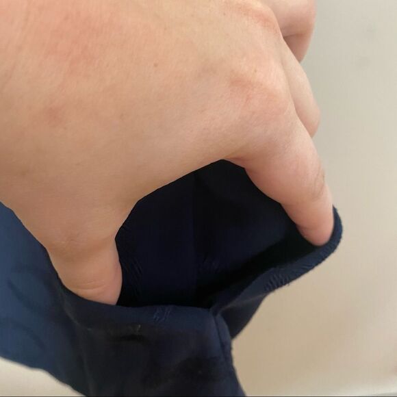 Nevenka Dress Navy Blue Embroidered Shift Crescent Moon - Picture 9 of 12